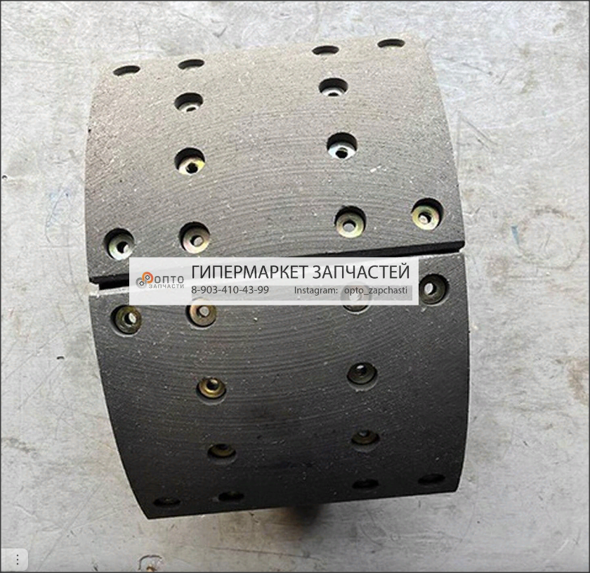 Колодка тормозная задняя левая (24 отверстия) MCP16 T5G