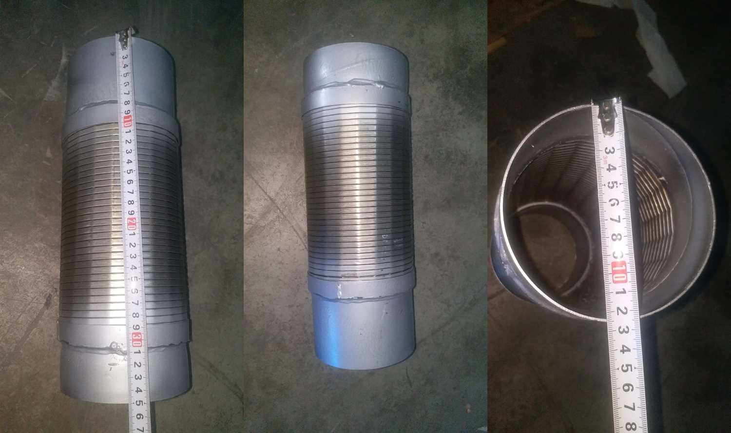 Гофра выхлопной системы D=120 L=350